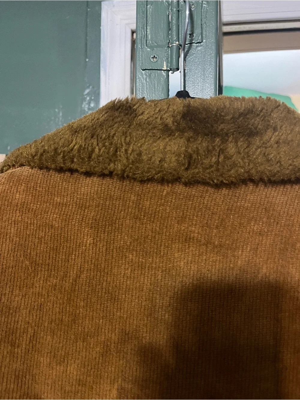 William Barry Men's Tan/Brown Corduroy Sherpa Jacket
